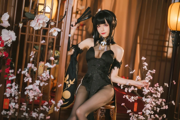 Tomoyo酱《碧蓝航线 镇海旗袍》主题写真：27张全套美图