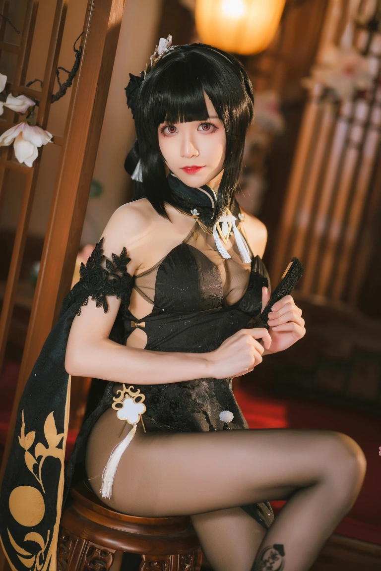 Tomoyo酱《碧蓝航线 镇海旗袍》主题写真：27张全套美图