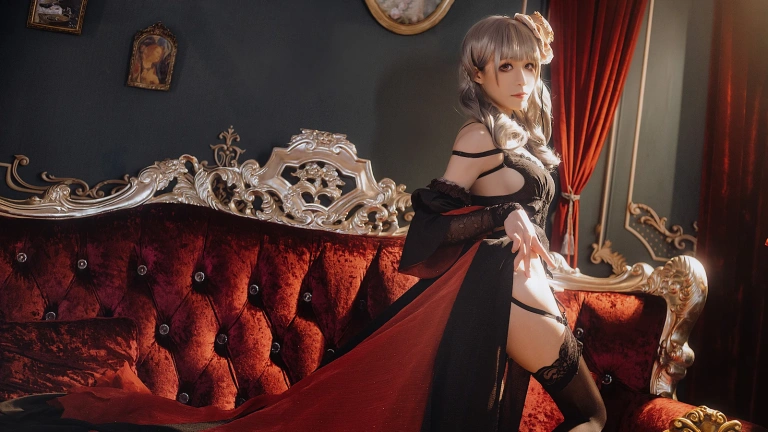 Tomoyo酱《碧蓝航线 吕佐夫礼服》主题写真：29张全套美图