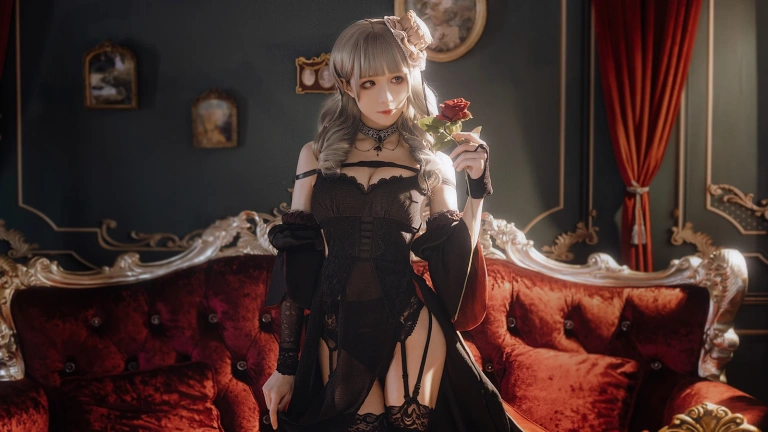 Tomoyo酱《碧蓝航线 吕佐夫礼服》主题写真：29张全套美图