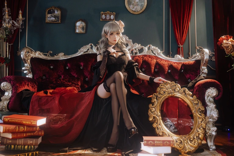 Tomoyo酱《碧蓝航线 吕佐夫礼服》主题写真：29张全套美图