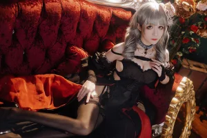 Tomoyo酱《碧蓝航线 吕佐夫礼服》主题写真：29张全套美图