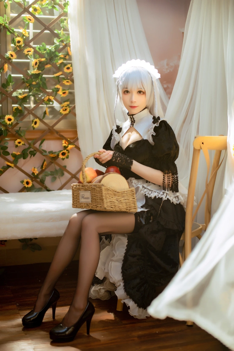 Tomoyo酱《碧蓝 赫敏女仆》主题写真：23张全套美图