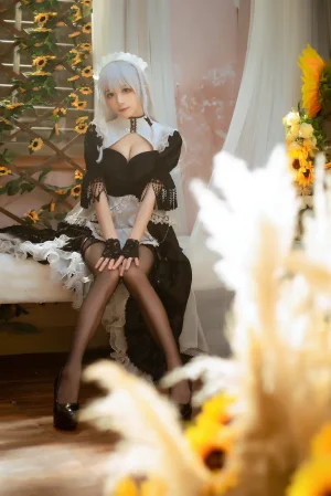 Tomoyo酱《碧蓝 赫敏女仆》主题写真：23张全套美图