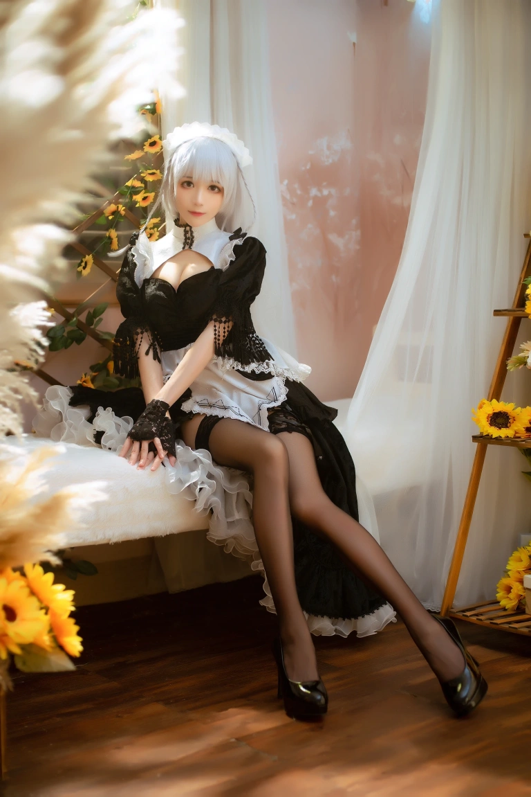 Tomoyo酱《碧蓝 赫敏女仆》主题写真：23张全套美图