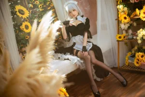Tomoyo酱《碧蓝 赫敏女仆》主题写真：23张全套美图
