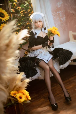 Tomoyo酱《碧蓝 赫敏女仆》主题写真：23张全套美图