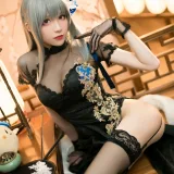 Tomoyo酱《碧蓝 路易九世旗袍》主题写真：20张全套美图