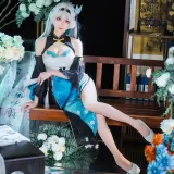 Tomoyo酱《碧蓝航线 流萤旗袍》主题写真：24张全套美图