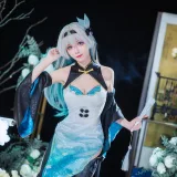 Tomoyo酱《碧蓝航线 流萤旗袍》主题写真：24张全套美图