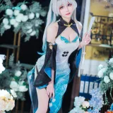 Tomoyo酱《碧蓝航线 流萤旗袍》主题写真：24张全套美图