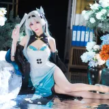 Tomoyo酱《碧蓝航线 流萤旗袍》主题写真：24张全套美图