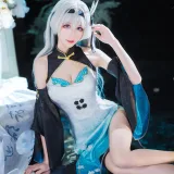 Tomoyo酱《碧蓝航线 流萤旗袍》主题写真：24张全套美图