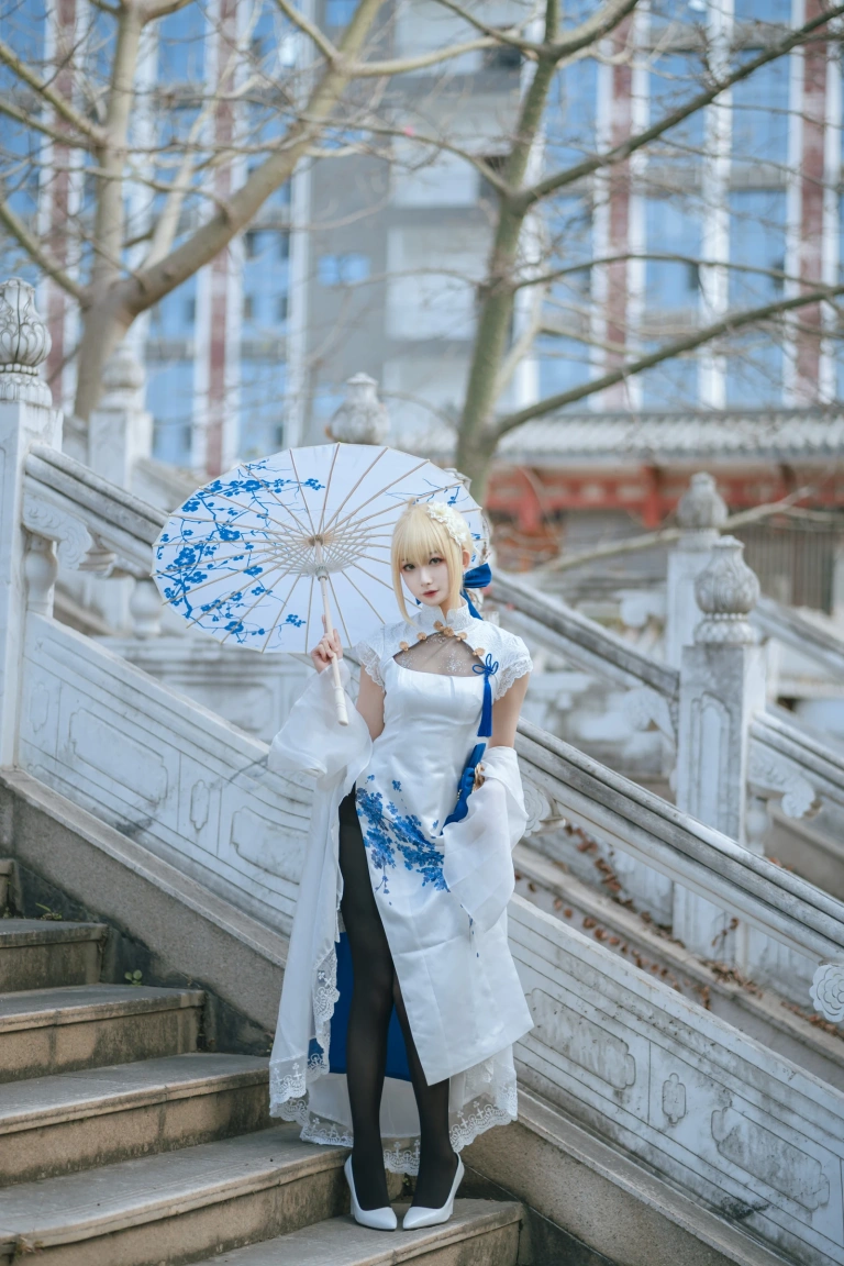 封疆疆v《saber 旗袍》主题写真：34张全套美图