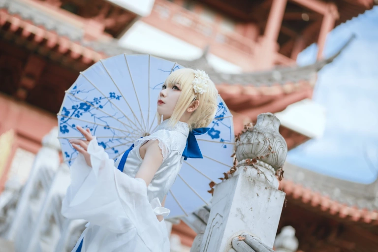 封疆疆v《saber 旗袍》主题写真：34张全套美图
