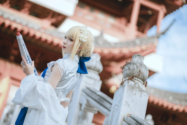封疆疆v《saber 旗袍》主题写真：34张全套美图