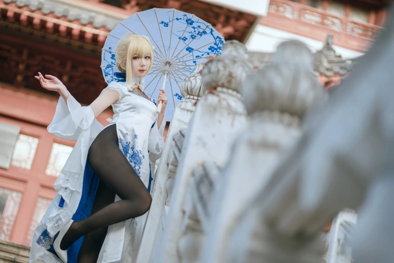 封疆疆v《saber 旗袍》主题写真：34张全套美图