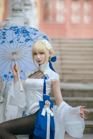 封疆疆v《saber 旗袍》主题写真：34张全套美图