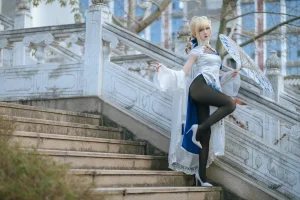 封疆疆v《saber 旗袍》主题写真：34张全套美图