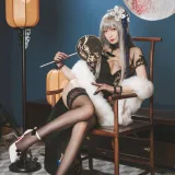 封疆疆v《路易九世旗袍》主题写真：35张全套美图