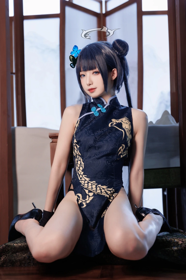 封疆疆v《碧蓝档案 妃咲》主题写真：34张全套美图