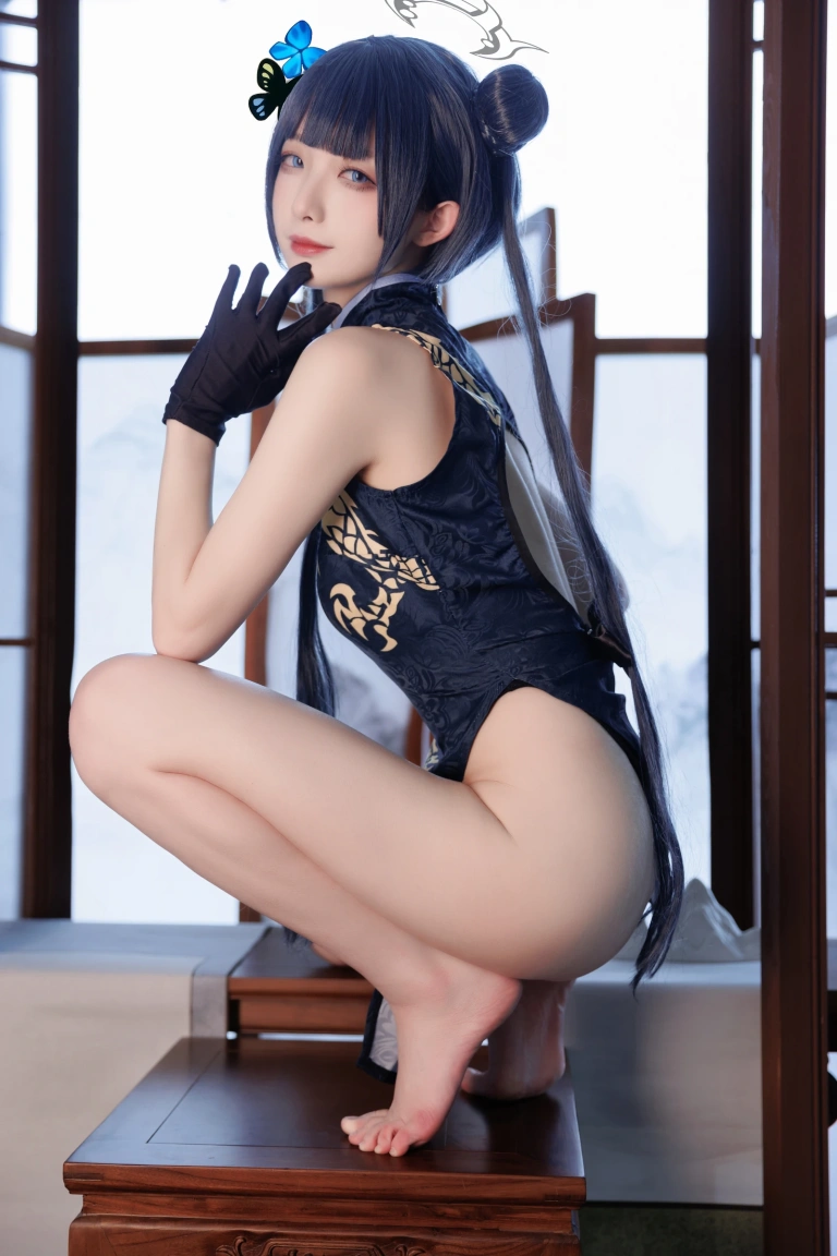 封疆疆v《碧蓝档案 妃咲》主题写真：34张全套美图