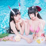 封疆疆v《能代x酒匂泳装（&祖木子）》主题写真：43张全套美图