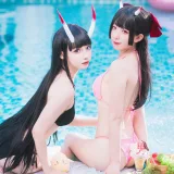 封疆疆v《能代x酒匂泳装（&祖木子）》主题写真：43张全套美图