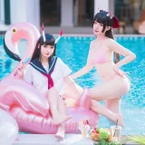 封疆疆v《能代x酒匂泳装（&祖木子）》主题写真：43张全套美图