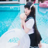 封疆疆v《能代x酒匂泳装（&祖木子）》主题写真：43张全套美图