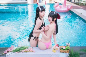 封疆疆v《能代x酒匂泳装（&祖木子）》主题写真：43张全套美图