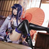 封疆疆v《雷电将军》主题写真：33张全套美图