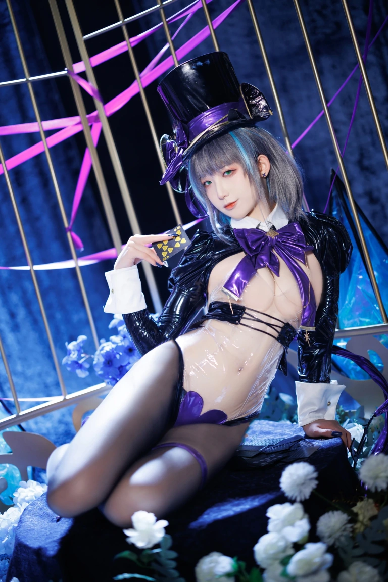 封疆疆v《柴郡魔术师》主题写真：50张全套美图