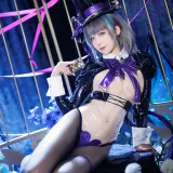 封疆疆v《柴郡魔术师》主题写真：50张全套美图