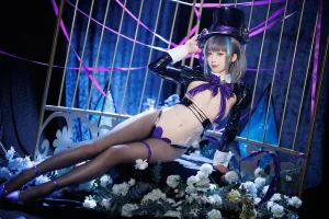 封疆疆v《柴郡魔术师》主题写真：50张全套美图