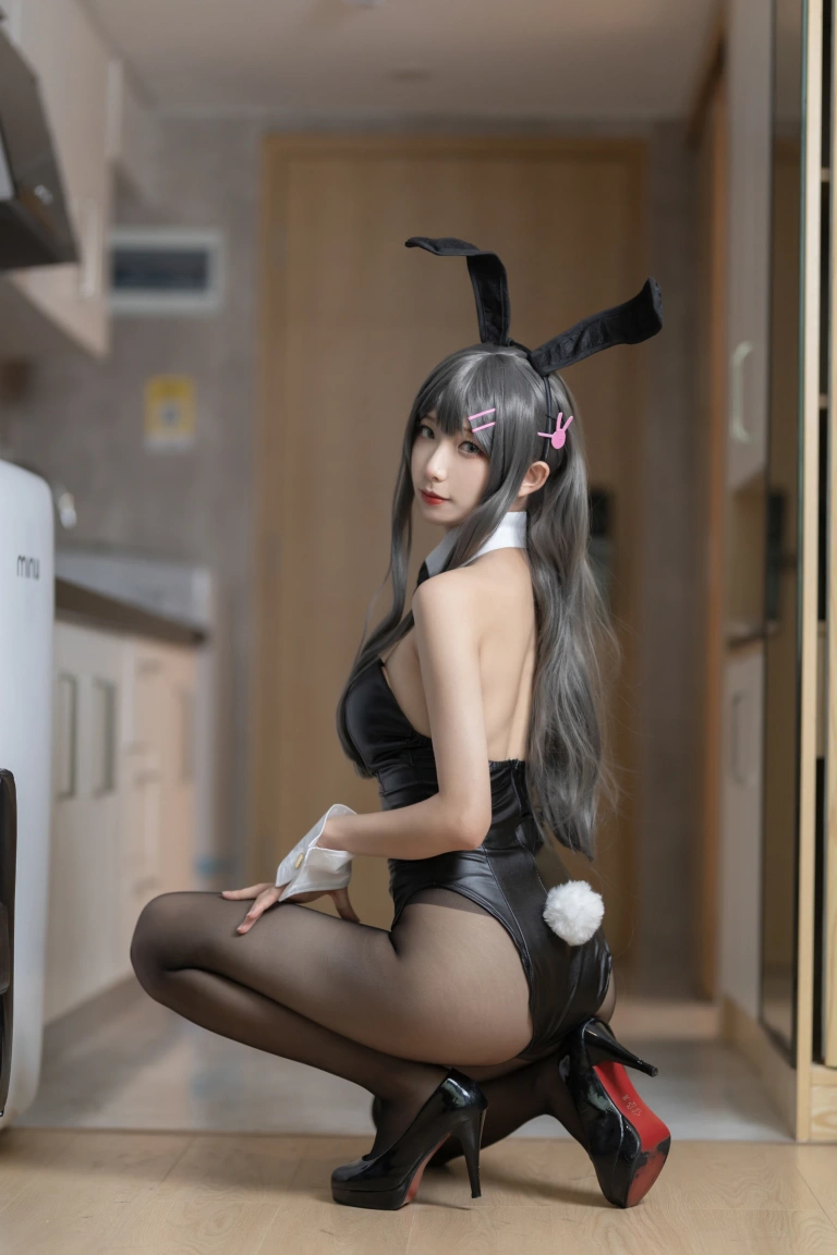 封疆疆v《樱岛麻衣兔女郎》主题写真：40张全套美图