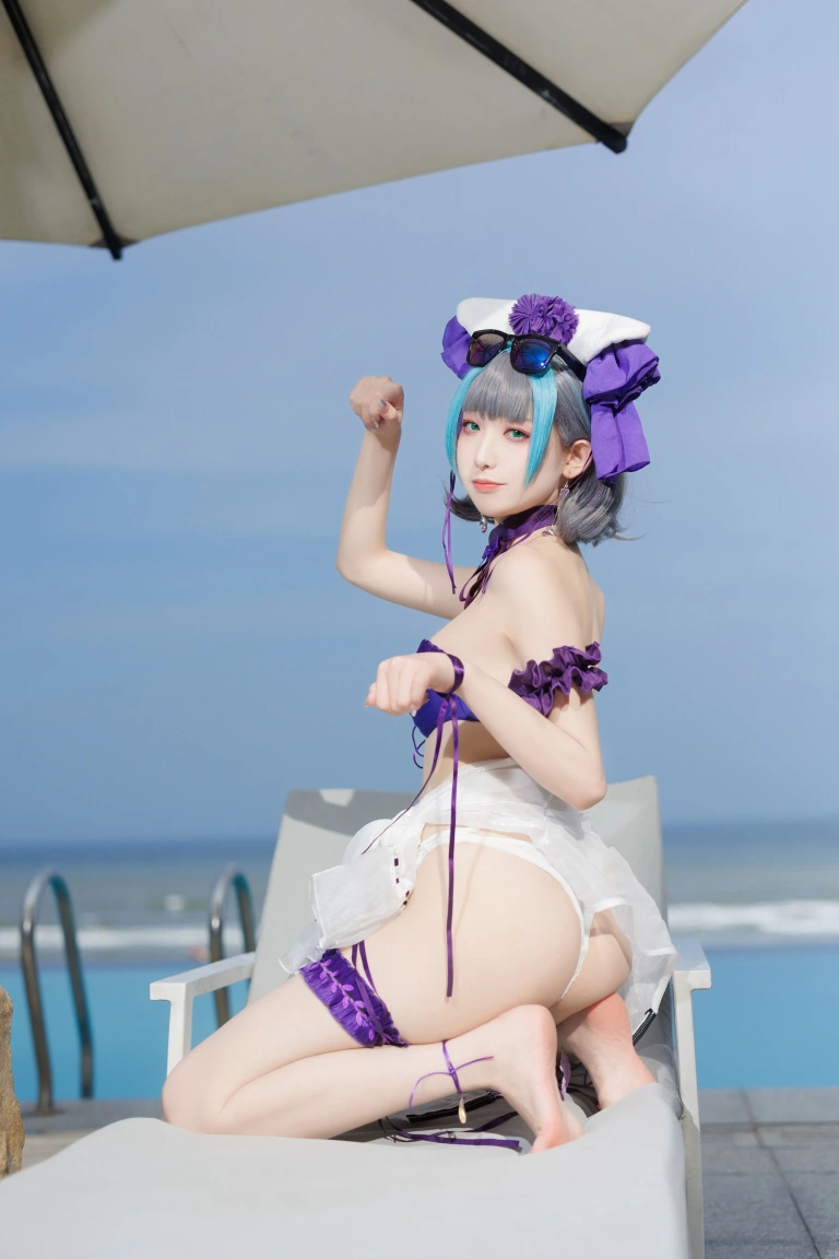 封疆疆v《柴郡泳装》主题写真：36张全套美图