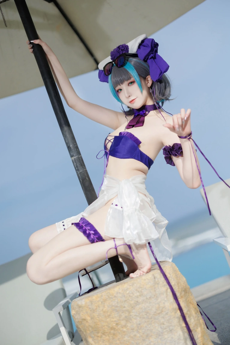 封疆疆v《柴郡泳装》主题写真：36张全套美图