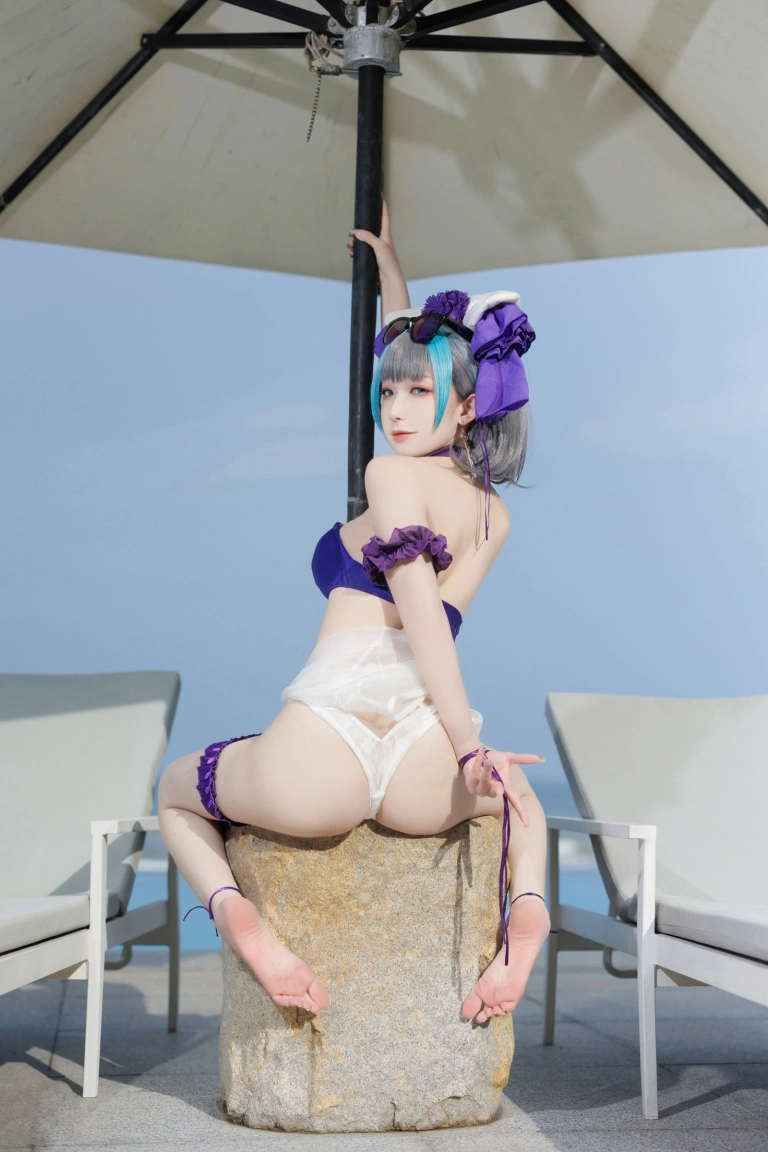 封疆疆v《柴郡泳装》主题写真：36张全套美图