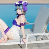 封疆疆v《柴郡泳装》主题写真：36张全套美图