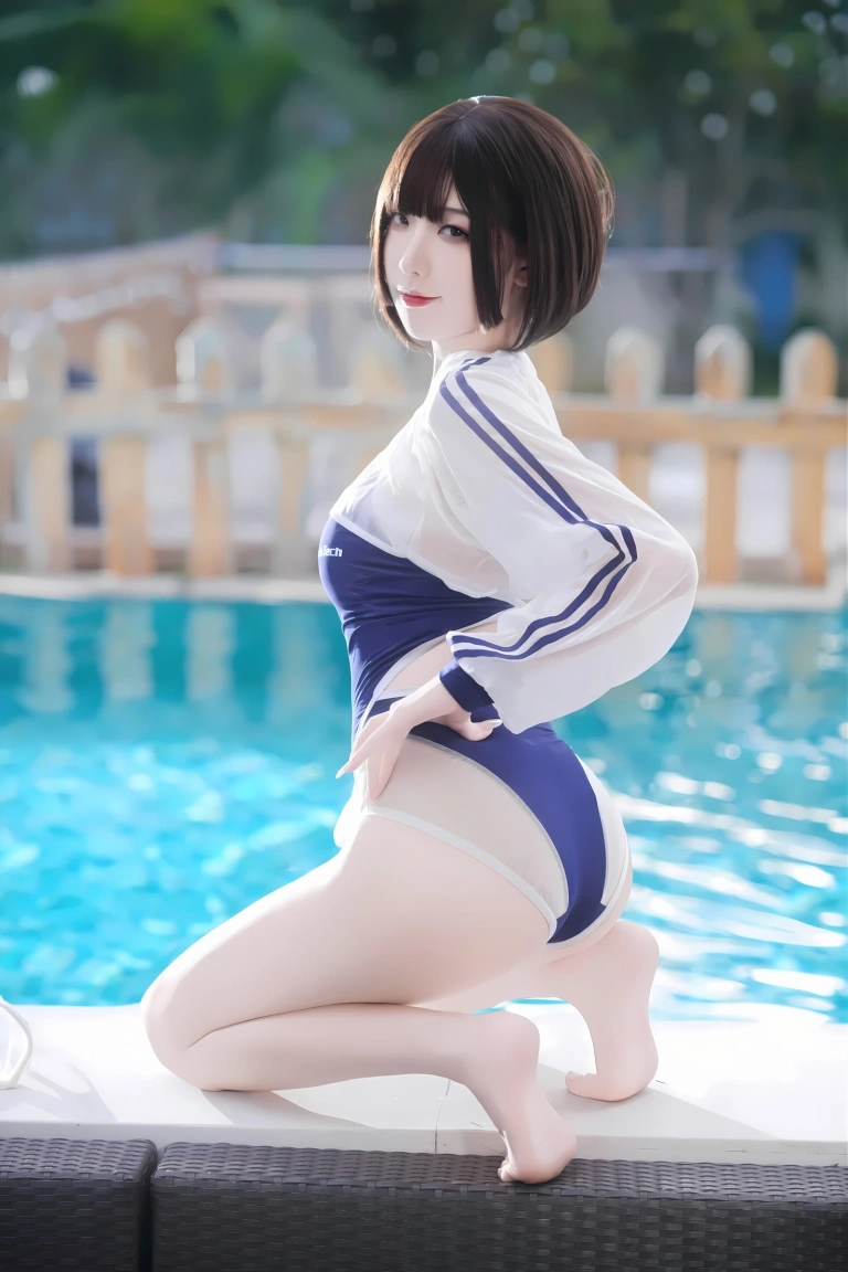 封疆疆v《小海月 竞泳》主题写真：33张全套美图