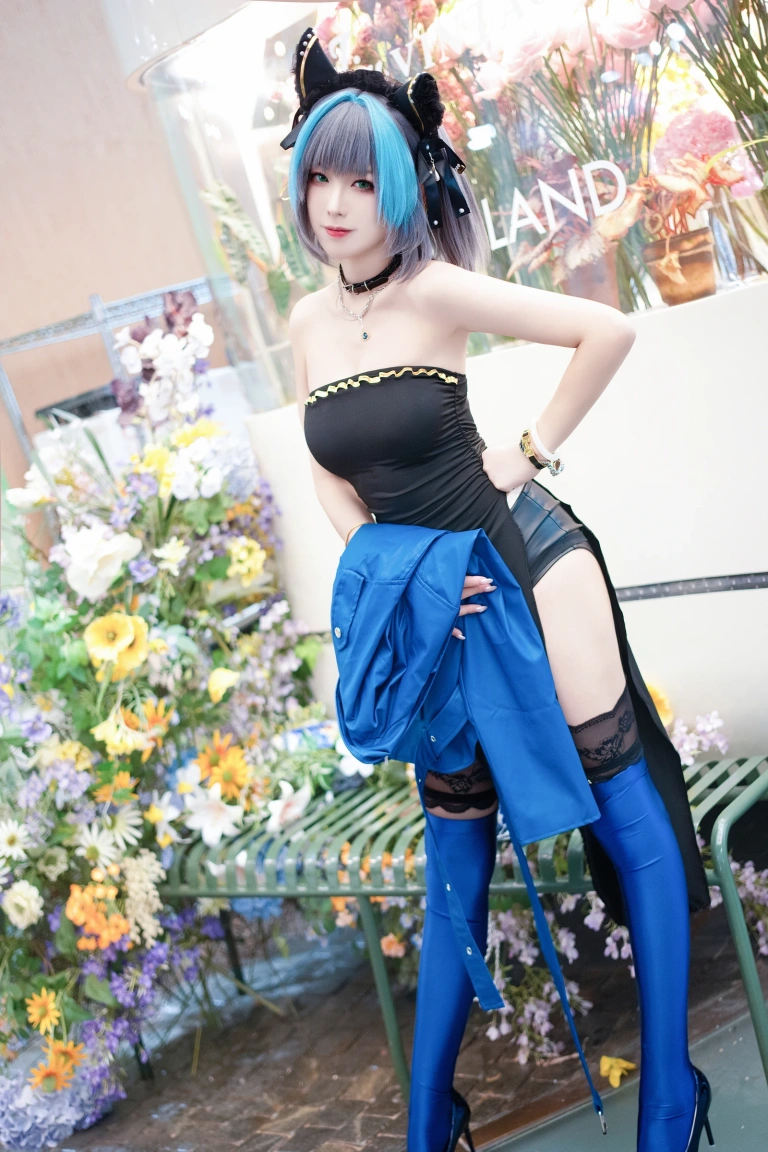 封疆疆v《碧蓝航线 柴郡常服》主题写真：27张全套美图