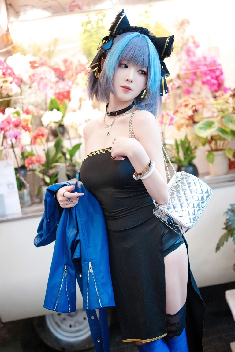 封疆疆v《碧蓝航线 柴郡常服》主题写真：27张全套美图