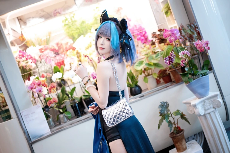 封疆疆v《碧蓝航线 柴郡常服》主题写真：27张全套美图