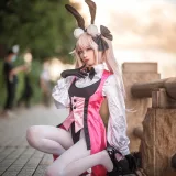 封疆疆v《FGO：光之高扬斯卡娅兔女郎场照》主题写真：27张全套美图