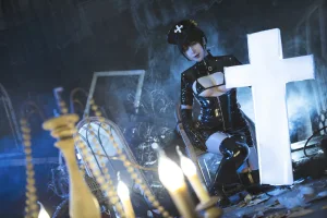 小容仔咕咕咕w《黑暗护士》主题写真：58张全套美图