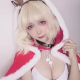 樱落酱w《圣诞 自拍》主题写真：9张全套美图