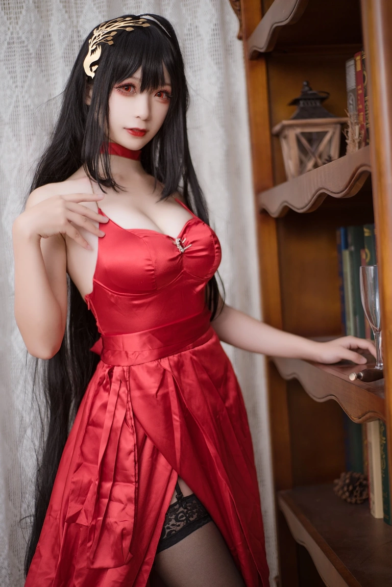 樱落酱w《大凤礼服》主题写真：14张全套美图