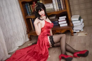 樱落酱w《大凤礼服》主题写真：14张全套美图