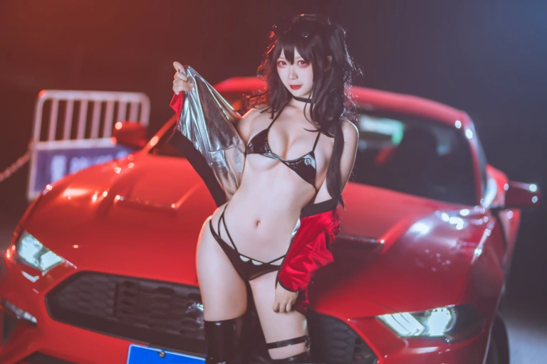 樱落酱w《大凤赛车2》主题写真：17张全套美图